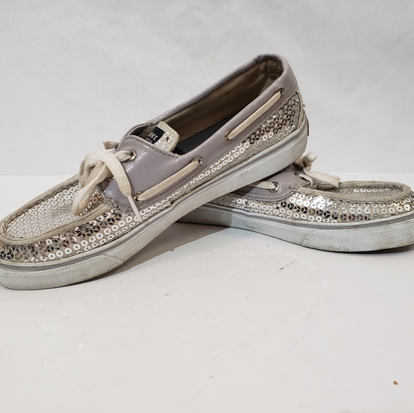 🦊FREE Sperry top sider boat shoes siover sequence - Picture 10 of 11